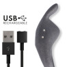Oninder - Anneau Vibrateur Réglable Rechargeable Pampa Avec Stimulateur De Clitoris 10 Vitesses - Application Gratuite